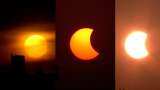 Surya Grahan 2022 Partial solar eclipse visible from kolkata lucknow jammu most parts of India see surya grahan latest pics
