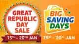 Amazon Great Republic Day and Flipkart big saving days sale 2023 off up to 80 percent from 15-20 January up to 10 percent instant discount on sbi citi bank icici bank credit debit card 