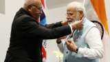 pm modi awarded by the highest honour of fiji the companion of the order of fiji in papua new guinea