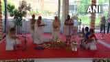 New Parliament Inauguration PM Modi begins puja sarv dharm prathna receives Sengol for installation know details