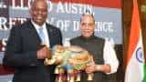 Indian Defence Minister Rajnath Singh US Defence Secy Lloyd Austin hold talks discuss enhancing defence ties
