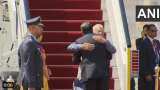 prime minister narendra modi reached in cairo on a two day state visit to egypt received by Egyptian PM