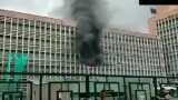 Delhi AIIMS a fire broke out in the endoscopy room of AIIMS All people evacuated