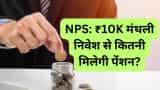 NPS Calculator age 25 years monthly investment 10000 rupees check how much will you get corpus  and pension on investment check calculation