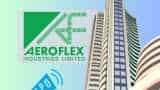 aeroflex industries ipo listing today Anil Singhvi stock tips check share price on NSE BSE 