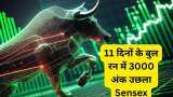 Sensex gains 3000 points 11 days bull market investors richer by 14 lakh crore know nifty next target