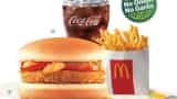 McDonald's introduced navratri special non garlic and onion veg aloo tikki  burger mill for rupees 99 only