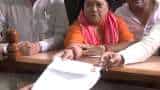 Former Rajasthan CM and BJP candidate Vasundhara Raje files her nomination for the upcoming election