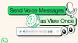 WhatsApp rolled out view once feature for voice note here know how it works