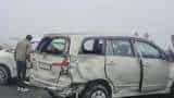 Road Accident in Winter up government bar bus operation in low visibility in dense fog cm yogi adityanath