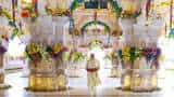 ayodhya ram mandir pran pratistha ceremony live news updates shri ram janmabhoomi ram temple udghatan ram lalla murti photos rituals puja timing  chief guest pm modi  Yogi Adityanath mohan bhagwat