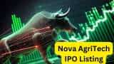 Nova AgriTech IPO Listing on BSE NSE Share price check IPO Profit calculation  