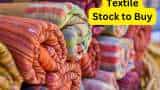 stock to buy axis securities buy call on textile stock welspun living check share target price and return