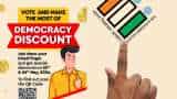Show your inked finger and get a discount from various hotels and restaurants Democracy Discount Special offers for Delhi voters