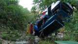 Tourist Bus Fells in Gorge after suspected terrorist attack in Jammu and Kashmir