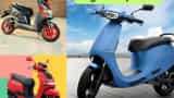 Electric scooter with large boot space ola hero tvs ather river check name and storage 