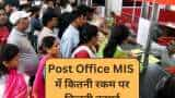 Post Office MIS calculator how much can you earn on a deposit of 500000 700000 900000 1200000 1500000 rupees