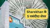 Sharekhan Top 5 stocks Pick for 1 year targets on Bajaj Auto, Jubilant Foodworks, BoB, IPCA, PNC Infra