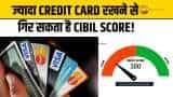 अगर इन बातों का नहीं रखा ध्यान, ज्यादा CREDIT CARD रखने से गिर जाएगा CIBIL Score