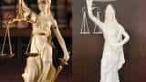 new statue of goddess of justice, now law is not blind, constitution put instead of sword cji chandrachud