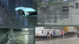 delhi ncr heavy rainfall flights traffic affected weather update