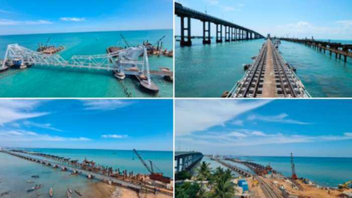 Indian Railways 1st Vertical Lift Sea Bridge at Rameswaram New Pamban Bridge to be ready soon