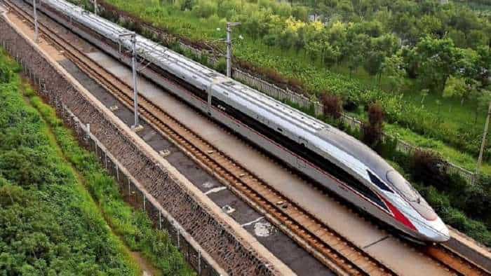 bullet train in india construction update latest photo from site shared by Minister of State for Railways Darshana Jardosh