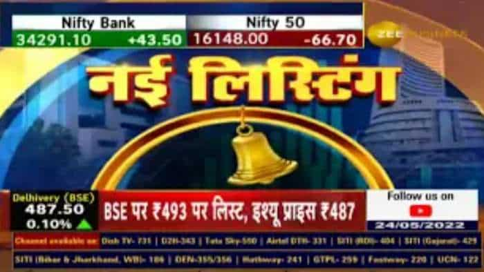 Delhivery IPO के शेयरों की लिस्टिंग प्रीमियम के साथ 495.20 रुपए और वीनस पाइप्स एंड ट्यूब्स का IPO शेयर 3.5% प्रीमियम पर हुई