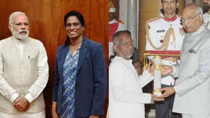 Rajya Sabha nomination PT Usha Ilaiyaraaja Veerendra Heggade V Vijayendra Prasad nominated to RS