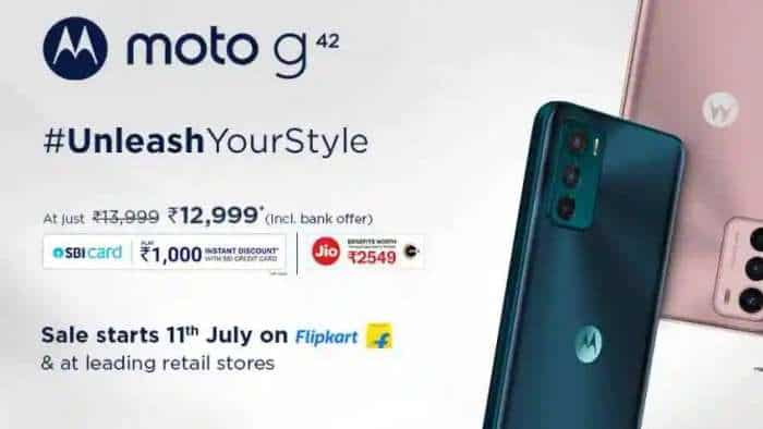 Moto G42 India sale starts today via Flipkart Check price offers and specifications