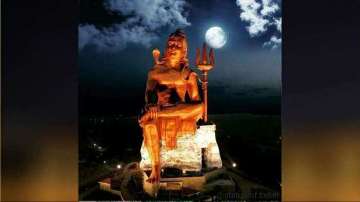 tallest Shiva statue to be inaugurated in rajasthan photos of 369 foot tall shiva statue Viswas Swaroopam