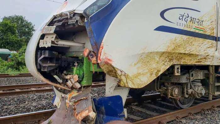 Vande Bharat Express Train western railway rpf action on cattle run over hit on train 18 know vande bharat latest update