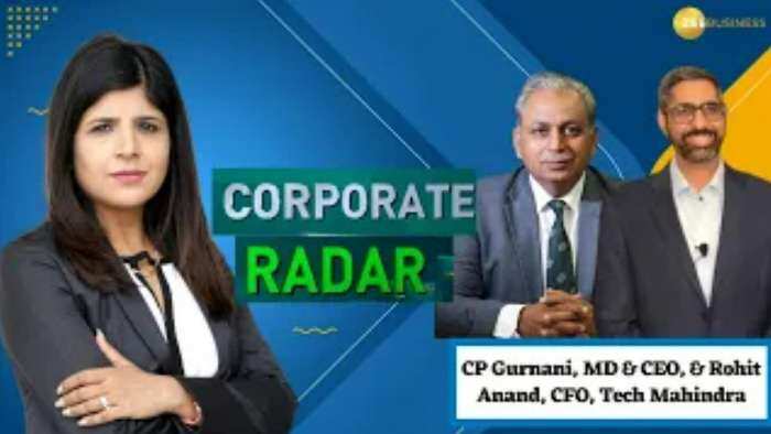 Corporate Radar: ज़ी बिज़नेस के साथ खास बातचीत में Tech Mahindra के MD & CEO CP गुरनानी और CFO, रोहित आनंद