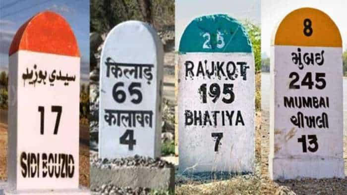 Milestone Colors what is milestone different color indicates national highway state highway latest news