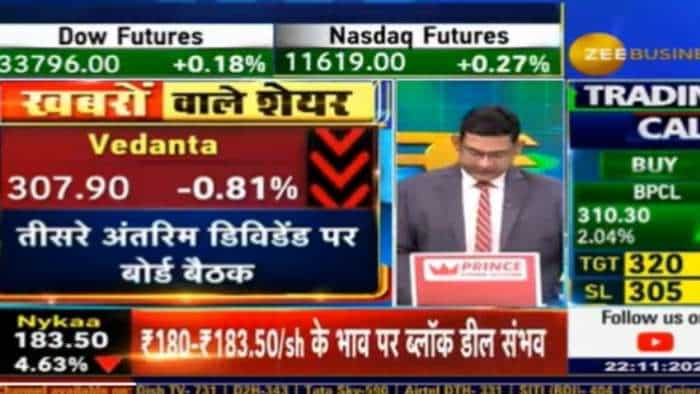 Stocks in News 22 November Vedanta dividend updates LTI Mindtree and Siemens september quarter result