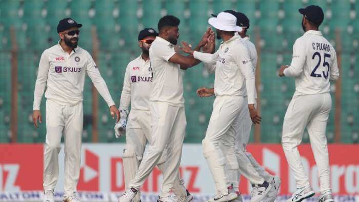 india vs bangladesh 1st test day 2 highlights chattogram shreyas iyer taijul islam mehidy hasan miraz mohammad siraj kuldeep yadav