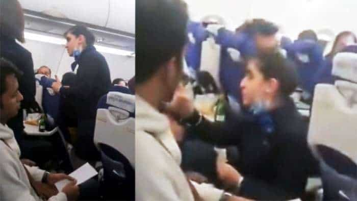 An argument between a passenger and air hostess over food option on a flight coming from Istanbul to Delhi, read the detail here