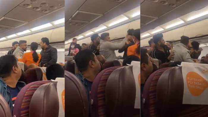 Fight between passenger bangkok kolkata flight watch viral video trending news