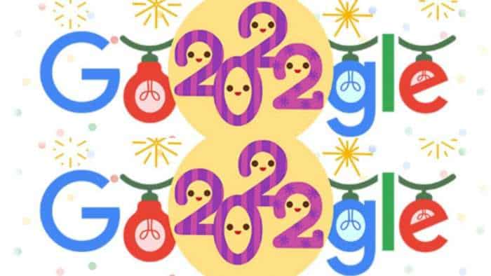  Google Doodle New Year 2023 google made special doodle with light and smiley on the last day of 2022