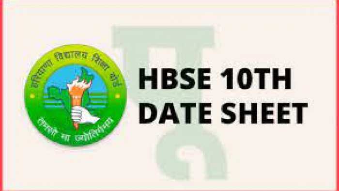 haryana board exam date sheet hbse 2023 10th 12th time table download at bseh org in