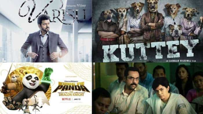 Movie Release this Week Kuttey varisu waltair veerayya Kung fu Panda The Dragon Knight Season 2 Trial by Fire Drishyam 2 Vikings Valhalla box office entertainment latest news