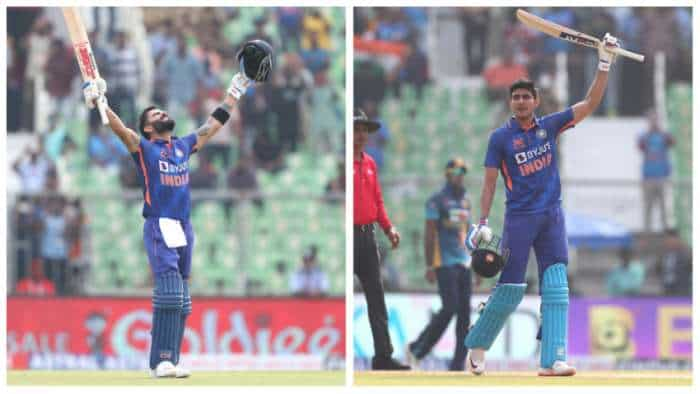 ind vs sl 3rd odi Thiruvananthapuram india scores 390 against sri lanka virat kohli shubman gill hits century rohit sharma