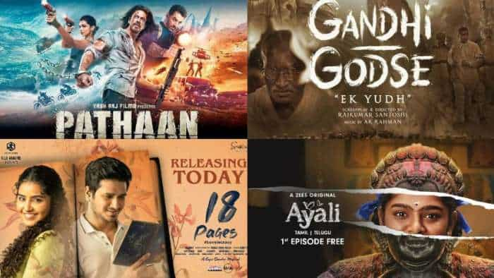 Movie Release this Week ott release this week film to watch this weekend pathaan an action hero jaanbaaz hindustan ke ayali 18 pages gandhi godse ek yudh kranti alone bollywood entertainment latest news