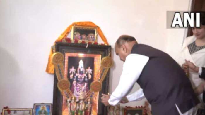 Budget 2023 Updates MoS Finance Bhagwat Karad offers prayer ahead of the presentation of Union Budget