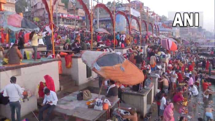 allahabad magh mela prayagraj devotees take bath in the ganges on occasion magh purnima 2023