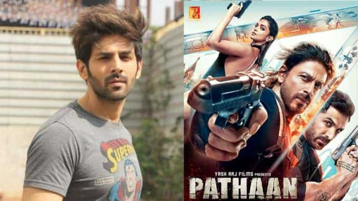 Pathaan makers announce pathaan day for shah rukh khan fans get chance to watch pathaan 110 rs kartik aaryan shehzada in trouble pathaan box office collection latest update