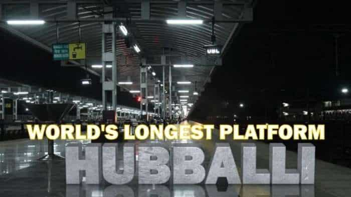 Indian Railway interesting facts Karnataka Hubballi is World longest railway platform length 1507 meters PM Modi inaugurated