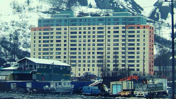 small city in a building begich towers Whittier Alaska in america know interesting facts