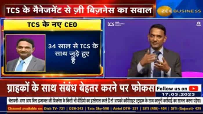 TCS new MD and CEO K Krithivasan says will focus on customers transformation he replied on zee business question in press conference