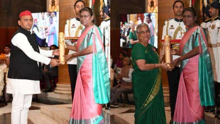 Padma Awards 2023 President Droupadi Murmu presents three Padma Vibhushan five Padma Bhushan forty seven Padma Shri Awards for the year 2023 see full list here